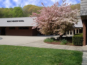 Head-O-Meadow-School-tree-in-front-of-school-newtown-ct