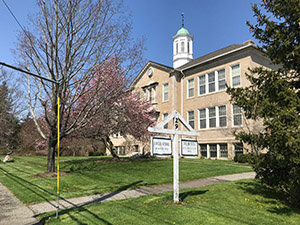 Hawley-School-sign-in-side-entrance-of-school-newtown-ct