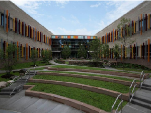 Sandy-Hook-School-courtyard-steps-at-school-newtown-ct